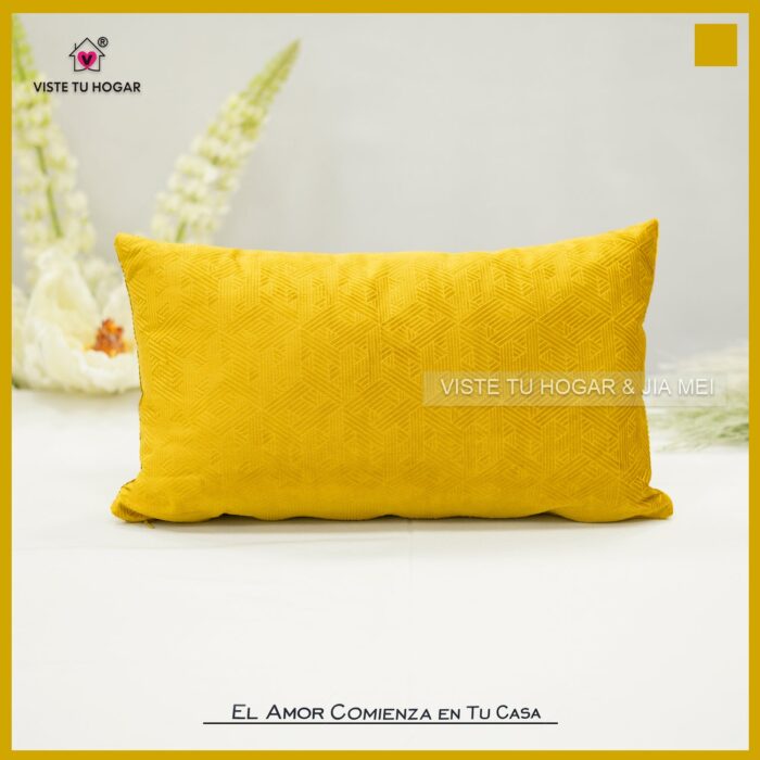 Cojín De Terciopelo Holandés De Invierno Poliéster Y Algodón Con Diseño Geométrico