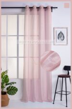 Cortina de Visillo Translucido Color Liso Poliéster Para Salón Y DormitorioCortina de Visillo Translucido Color Liso Poliéster Para Salón Y Dormitorio