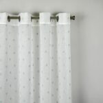 Cortina De Visillo Gasa Con Estampado De Puntitos Poliéster 150x260cm