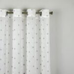 Cortina De Visillo Gasa Con Estampado De Puntitos Poliéster 150x260cm