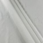 Cortina De Visillo Gasa Poliéster Con Estampado de Hojitas 150x260cm