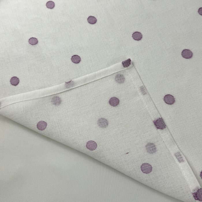 Cortina De Visillo Gasa Con Estampado De Puntitos Poliéster 150x260cm