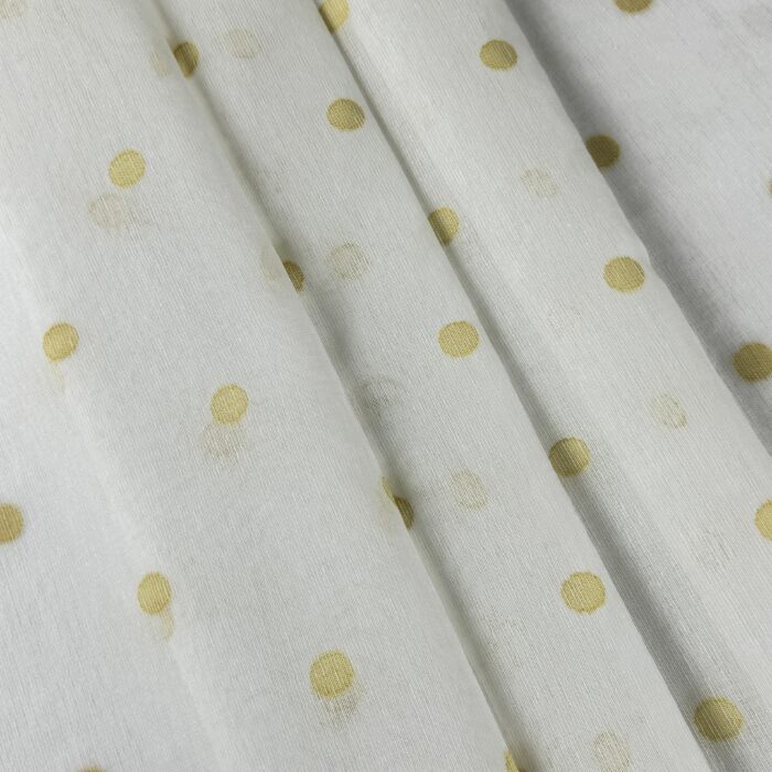Cortina De Visillo Gasa Con Estampado De Puntitos Poliéster 150x260cm
