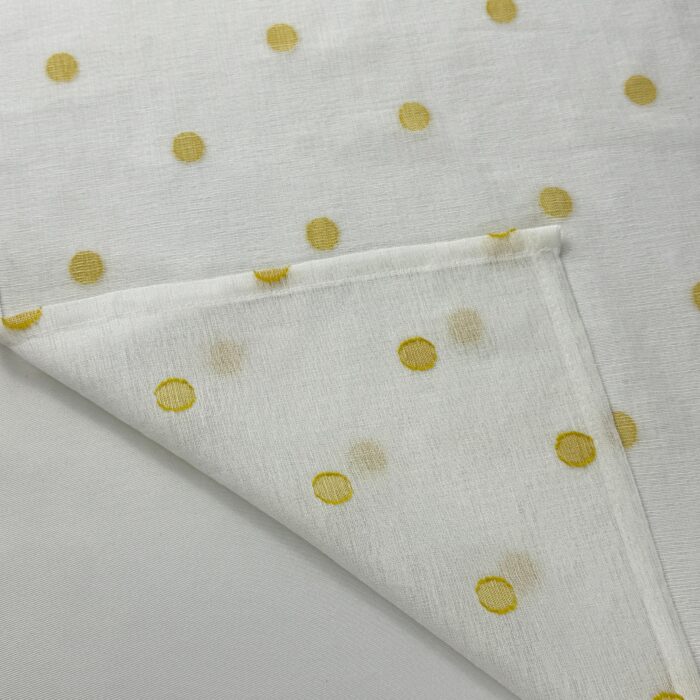 Cortina De Visillo Gasa Con Estampado De Puntitos Poliéster 150x260cm