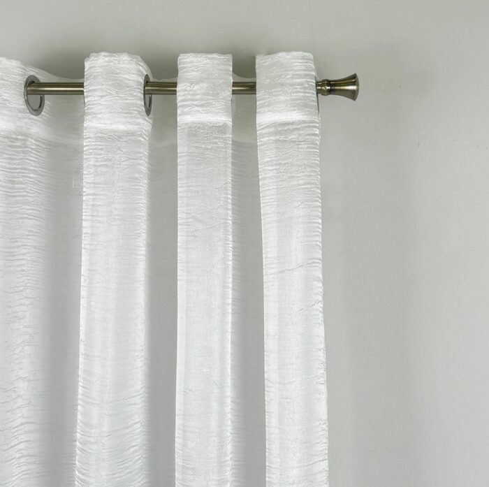 Cortina de Visillo Translucido Color Liso Poliéster Para Salón Y Dormitorio