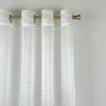Cortina de Visillo Translucido Color Liso Poliéster Para Salón Y Dormitorio