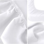 Bajera Ajustable Para Cama Con Diversos Tamaños 50% Poliéster 50% Algodón Blanco - VISTE TU HOGAR ONLINE