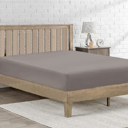 Bajera Ajustable Para Cama Con Diversos Tamaños 50% Poliéster 50% Algodón Gris Claro - VISTE TU HOGAR ONLINE