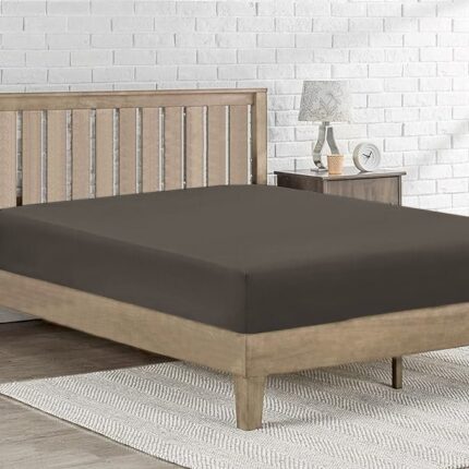 Bajera Ajustable Para Cama Con Diversos Tamaños 50% Poliéster 50% Algodón Gris Oscuro - VISTE TU HOGAR ONLINE