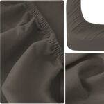 Bajera Ajustable Para Cama Con Diversos Tamaños 50% Poliéster 50% Algodón Gris Oscuro - VISTE TU HOGAR ONLINE