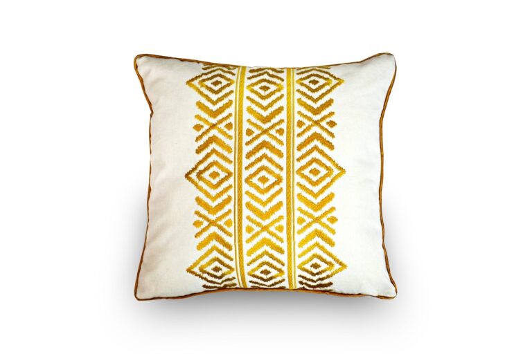 Cojín Adornado Con Bordado Algodón Y Poliéster - VISTE TU HOGAR ONLINE