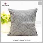 Cojín Con Diseño De Abanico Algodón Y Poliéster - VISTE TU HOGAR ONLINE
