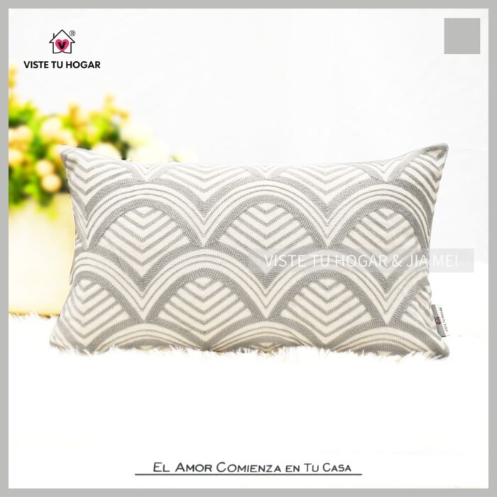 Cojín Con Diseño De Abanico Algodón Y Poliéster - VISTE TU HOGAR ONLINE