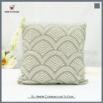 Cojín Con Diseño De Abanico Algodón Y Poliéster - VISTE TU HOGAR ONLINE