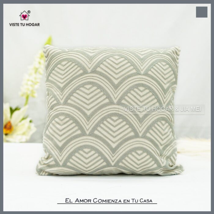 Cojín Con Diseño De Abanico Algodón Y Poliéster - VISTE TU HOGAR ONLINE
