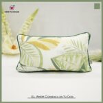 Cojín Con Diseño Florales De Algodón Y Poliéster - VISTE TU HOGAR ONLINE