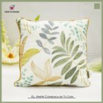 Cojín Con Diseño Florales De Algodón Y Poliéster - VISTE TU HOGAR ONLINE