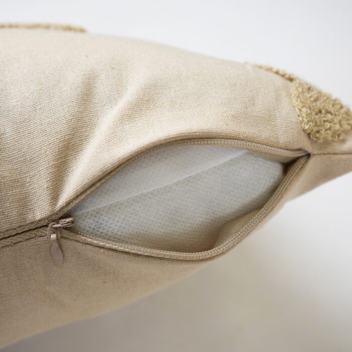 Cojín Con Pétalos bordados Algodón Y Poliéster - Viste Tu Hogar