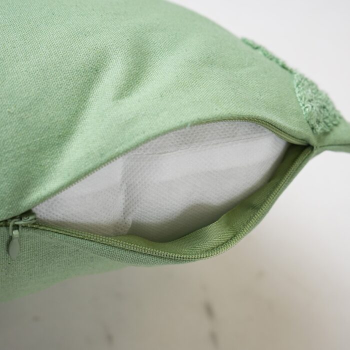 Cojín Con Pétalos bordados Algodón Y Poliéster - Viste Tu Hogar