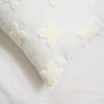 Cojín Con Pétalos bordados Algodón Y Poliéster - Viste Tu Hogar