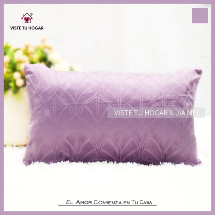 Cojín De Terciopelo Holandés De Invierno Poliéster Con Diseño Abanico - VISTE TU HOGAR ONLINE