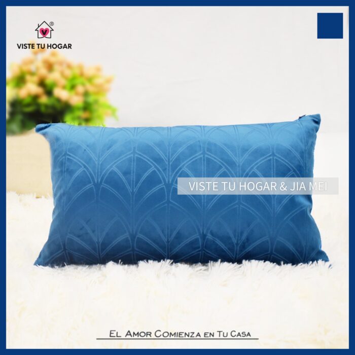 Cojín De Terciopelo Holandés De Invierno Poliéster Con Diseño Abanico - VISTE TU HOGAR ONLINE