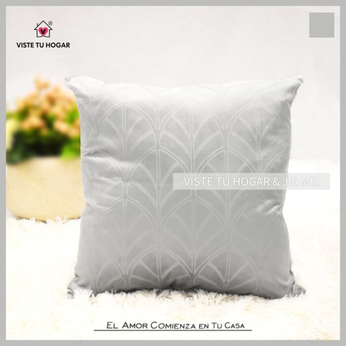 Cojín De Terciopelo Holandés De Invierno Poliéster Con Diseño Abanico - VISTE TU HOGAR ONLINE