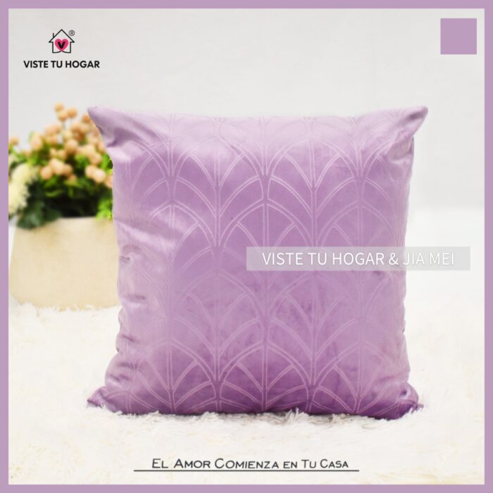 Cojín De Terciopelo Holandés De Invierno Poliéster Con Diseño Abanico - VISTE TU HOGAR ONLINE