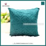 Cojín De Terciopelo Holandés De Invierno Poliéster Con Diseño Abanico - VISTE TU HOGAR ONLINE
