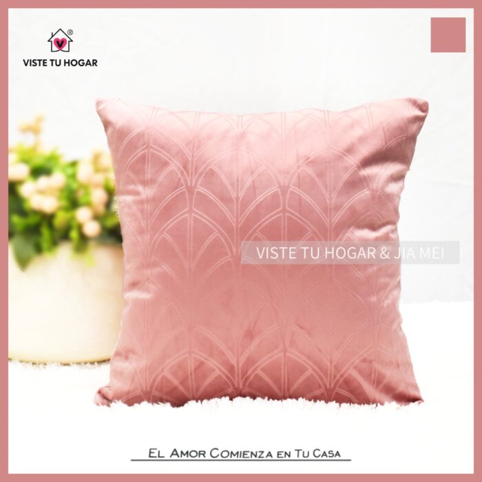 Cojín De Terciopelo Holandés De Invierno Poliéster Con Diseño Abanico - VISTE TU HOGAR ONLINE