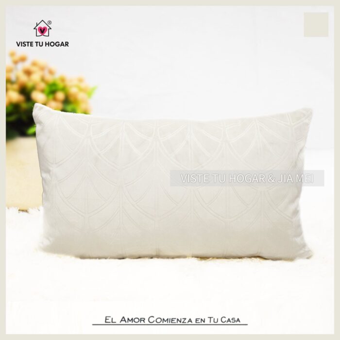 Cojín De Terciopelo Holandés De Invierno Poliéster Con Diseño Abanico - VISTE TU HOGAR ONLINE