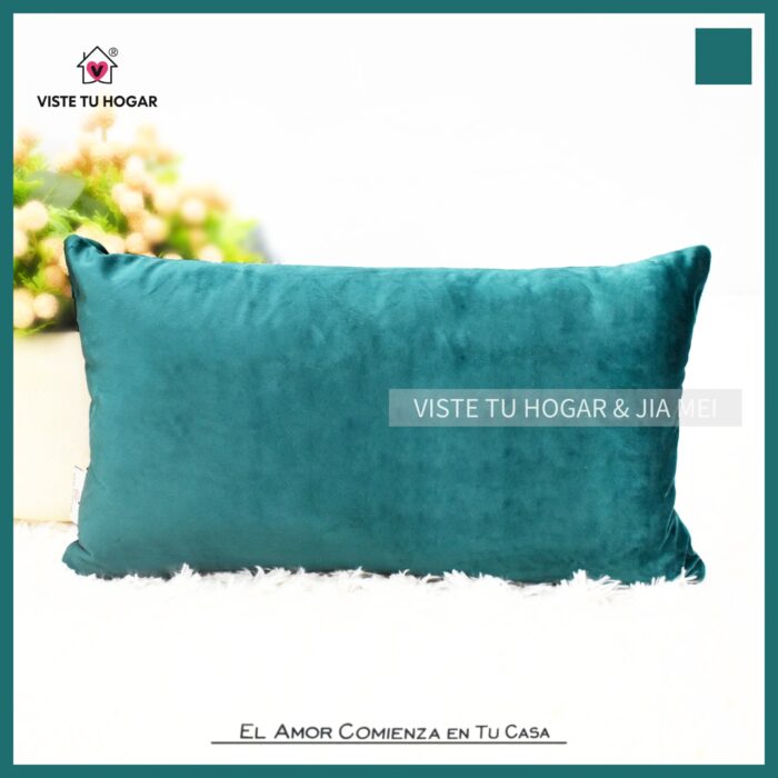 Cojín De Terciopelo Holandés De Invierno Poliéster Con Un Estampado De Color Liso Sin Diseño - VISTE TU HOGAR ONLINE