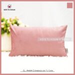 Cojín De Terciopelo Invierno Poliéster Con Diseño Rombo - VISTE TU HOGAR ONLINE