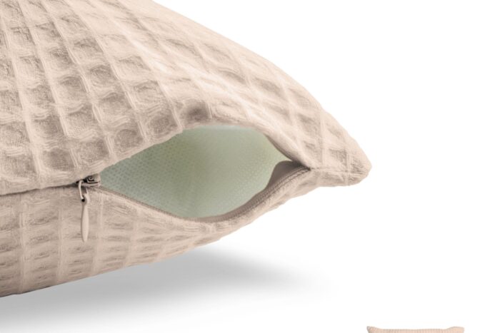 Cojín Jacquard Algodón Y Poliéster Con Diseño De Cuadritos Pequeños - VISTE TU HOGAR ONLINE