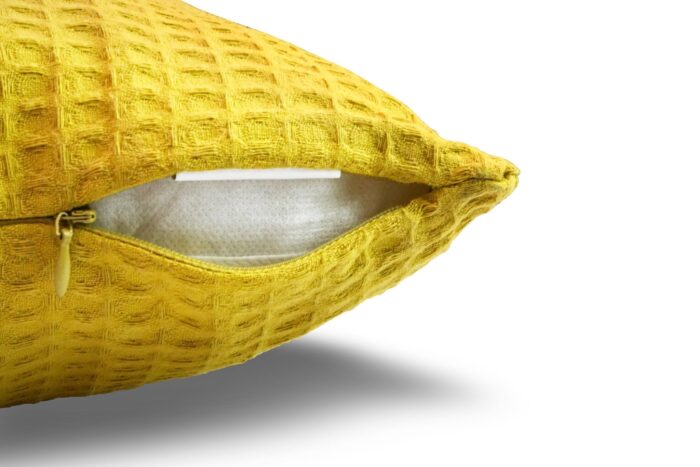 Cojín Jacquard Algodón Y Poliéster Con Diseño De Cuadritos Pequeños - VISTE TU HOGAR ONLINE