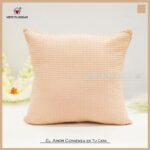 Cojín Jacquard Algodón Y Poliéster Con Diseño De Cuadritos Pequeños - VISTE TU HOGAR ONLINE