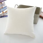 Cojín Jacquard Algodón Y Poliéster Con Diseño De Cuadritos Pequeños - VISTE TU HOGAR ONLINE
