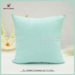 Cojín Jacquard Algodón Y Poliéster Con Diseño De Cuadritos Pequeños - VISTE TU HOGAR ONLINE
