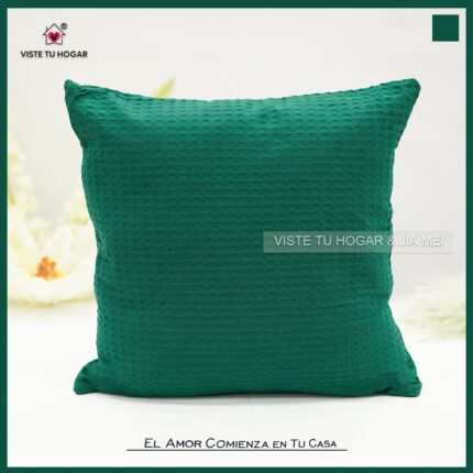 Cojín Jacquard Algodón Y Poliéster Con Diseño De Cuadritos Pequeños - VISTE TU HOGAR ONLINE