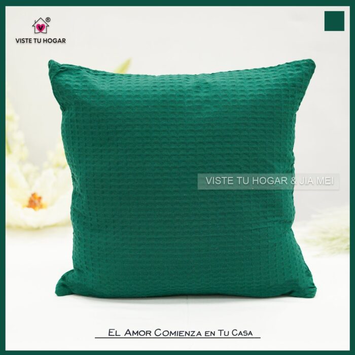 Cojín Jacquard Algodón Y Poliéster Con Diseño De Cuadritos Pequeños - VISTE TU HOGAR ONLINE