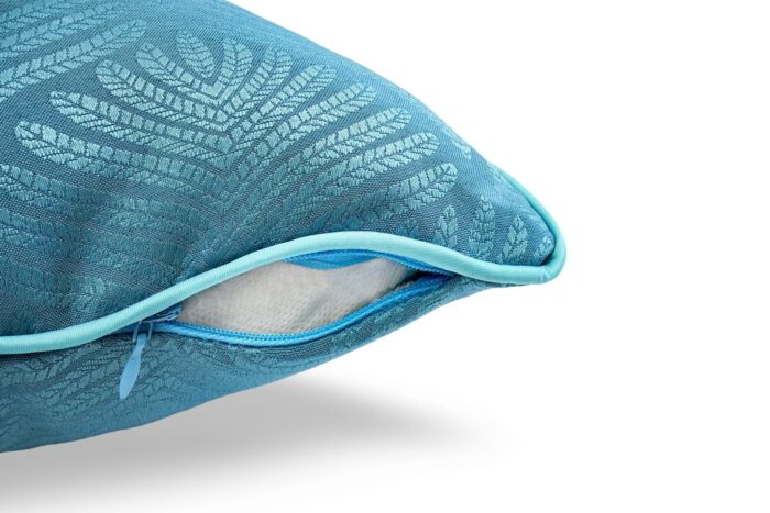 Cojín Jacquard Algodón Y Poliéster Con Diseño De Forma De Abanico - VISTE TU HOGAR ONLINE