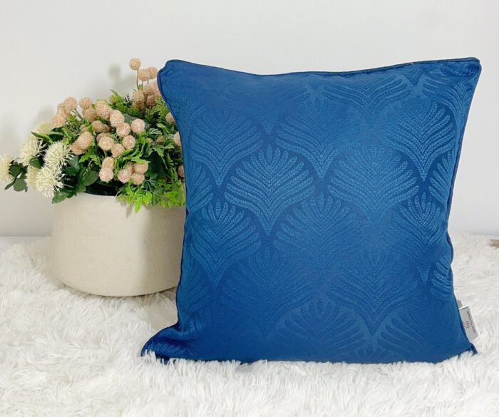 Cojín Jacquard Algodón Y Poliéster Con Diseño De Forma De Abanico - VISTE TU HOGAR ONLINE