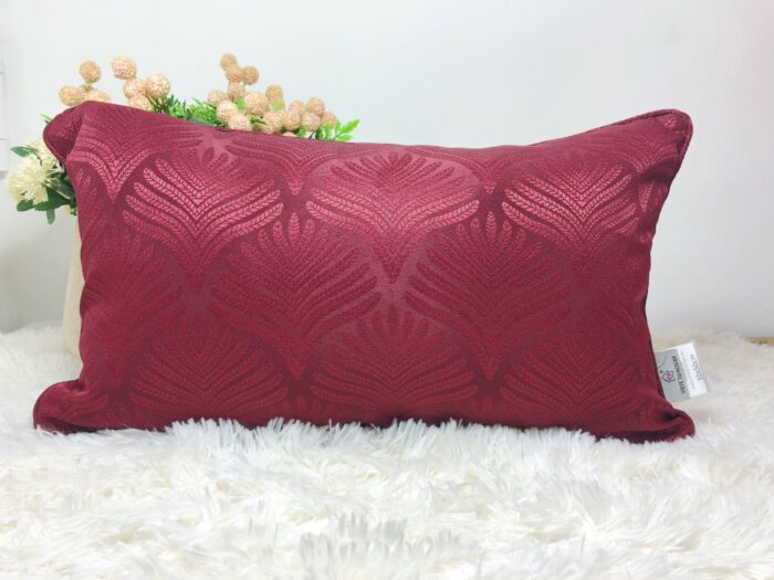 Cojín Jacquard Algodón Y Poliéster Con Diseño De Forma De Abanico - VISTE TU HOGAR ONLINE