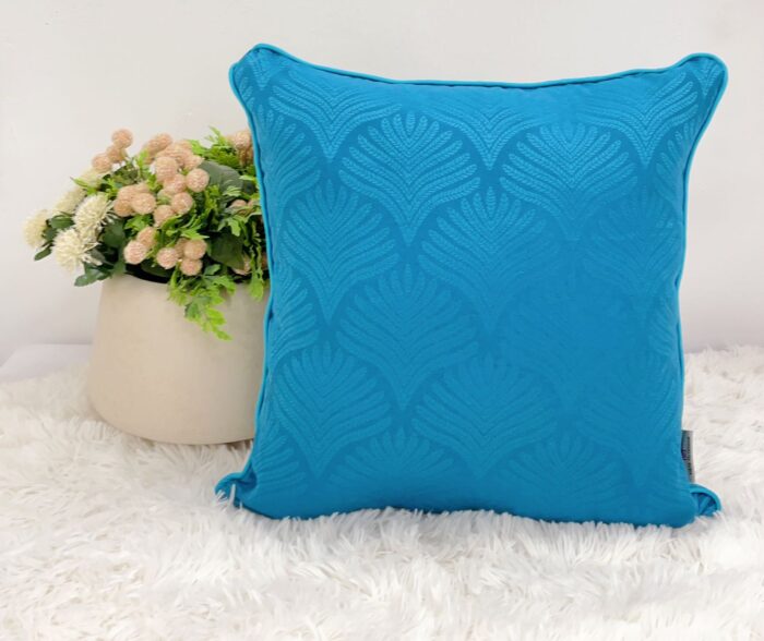 Cojín Jacquard Algodón Y Poliéster Con Diseño De Forma De Abanico - VISTE TU HOGAR ONLINE