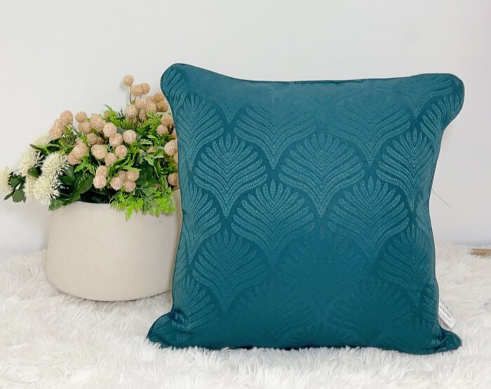 Cojín Jacquard Algodón Y Poliéster Con Diseño De Forma De Abanico - VISTE TU HOGAR ONLINE