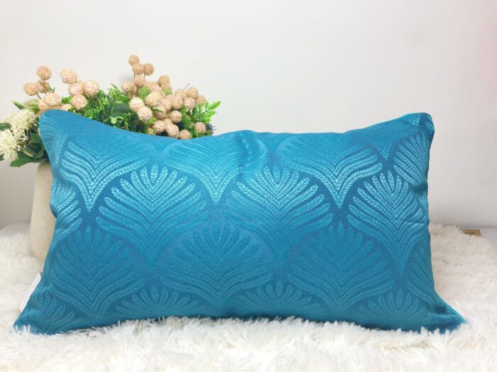 Cojín Jacquard Algodón Y Poliéster Con Diseño De Forma De Abanico - VISTE TU HOGAR ONLINE