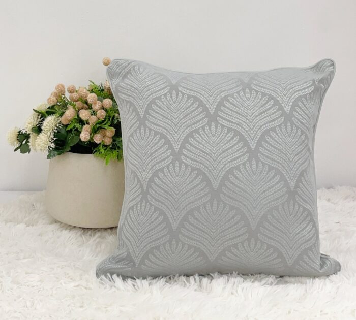 Cojín Jacquard Algodón Y Poliéster Con Diseño De Forma De Abanico - VISTE TU HOGAR ONLINE