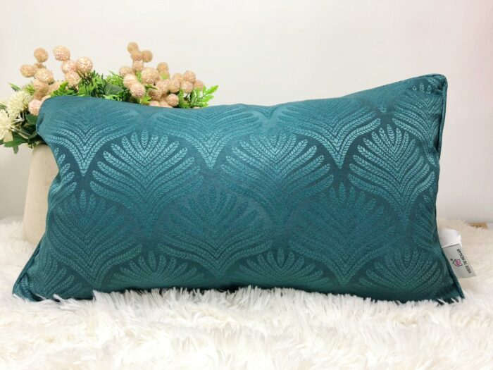 Cojín Jacquard Algodón Y Poliéster Con Diseño De Forma De Abanico - VISTE TU HOGAR ONLINE