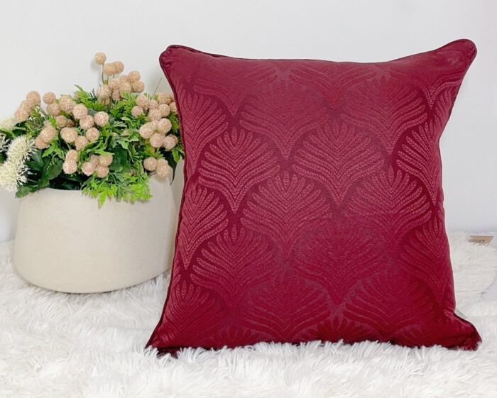 Cojín Jacquard Algodón Y Poliéster Con Diseño De Forma De Abanico - VISTE TU HOGAR ONLINE