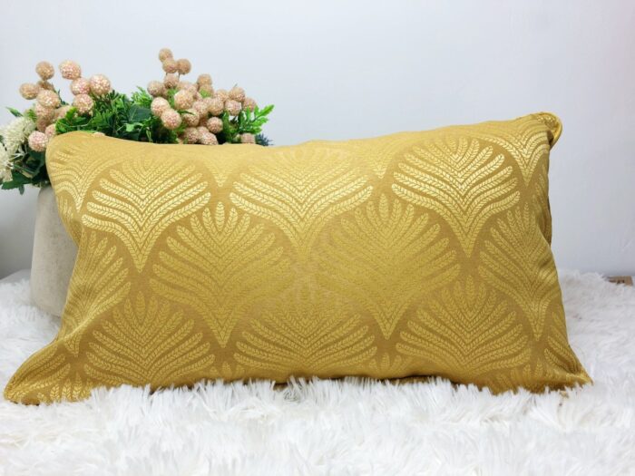Cojín Jacquard Algodón Y Poliéster Con Diseño De Forma De Abanico - VISTE TU HOGAR ONLINE